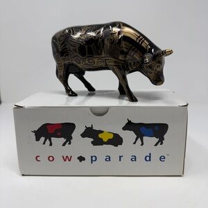 NWT Cow Parade Tattooed Bovine Retired Collectible Cow Figurine #9171